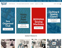 Tablet Screenshot of gothamquilts.com